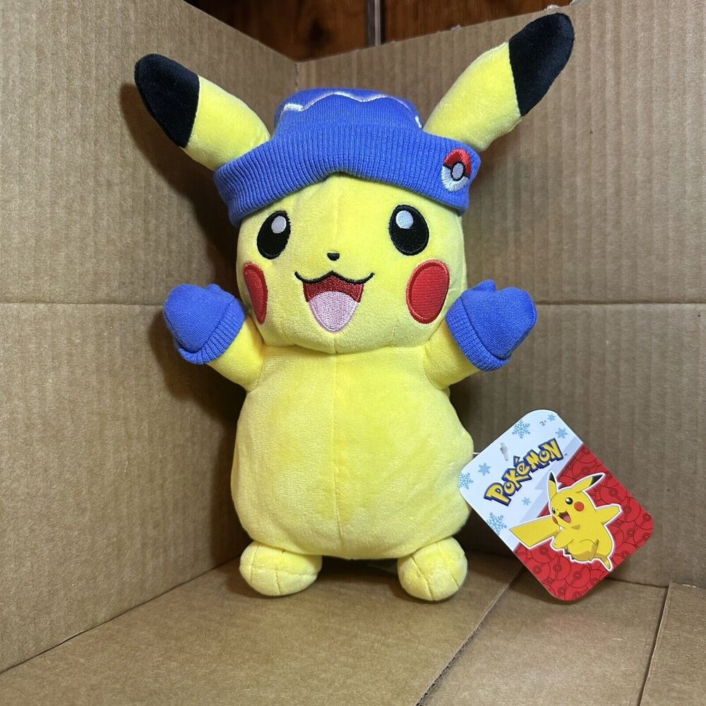 Pokemon Pikachu Plush Stuffed Animal Holiday New 2024 (Jazwares)